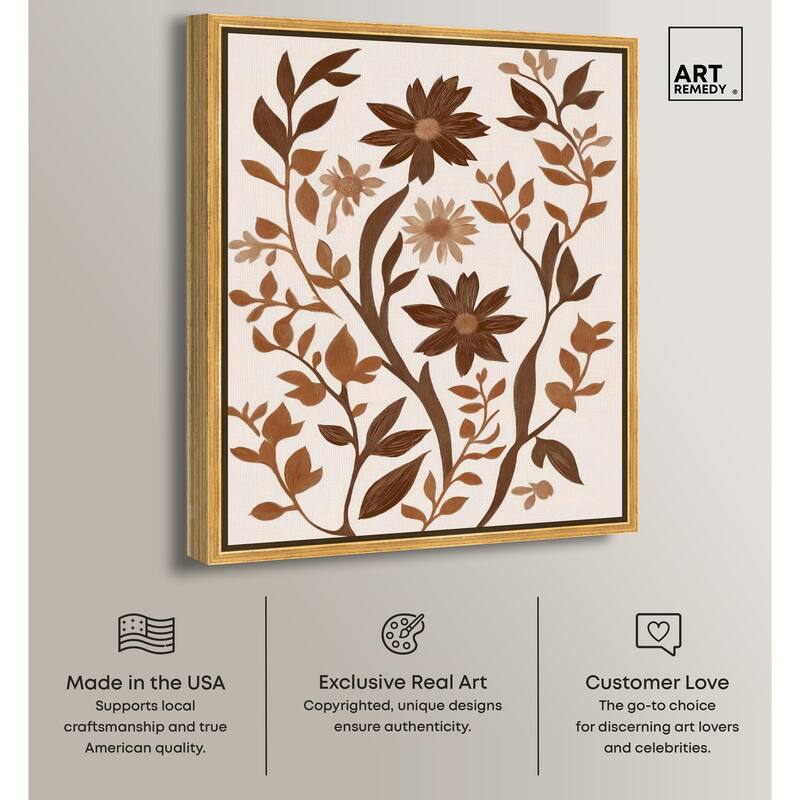 Sepia Sepal III Canvas by Art Remedy
