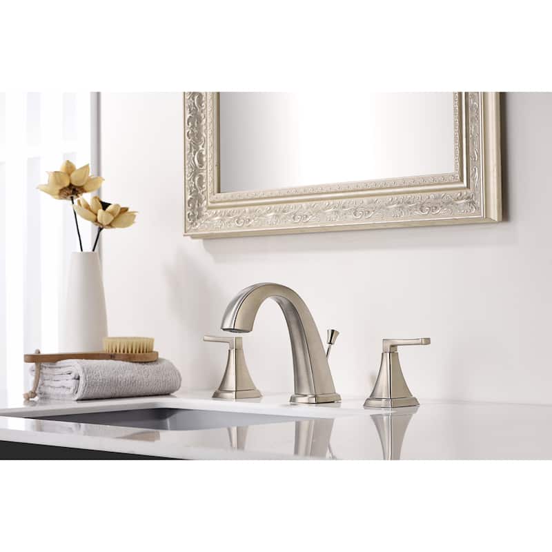 Ultra Faucets Lotto Collection 3-Hole Two-Handle Widespread Lavatory Faucet with Pop-Up Assembly