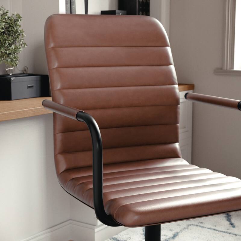 Martha Stewart Upholstered Swivel Office Chair
