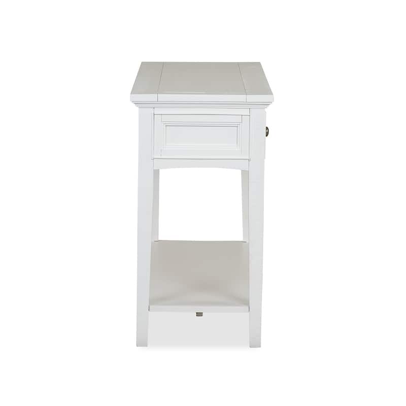 Magnussen Home Heron Cove Chalk White Rectangular Sofa Table - 50''W x 16''D x 29''H