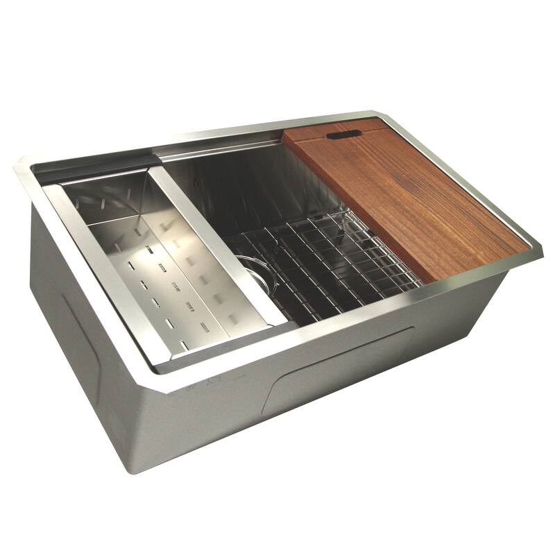 31-inch Workstation Undermount Stainless Steel Kitchen Sink - 31x 19 x 10 inches - 31x 19 x 10 inches