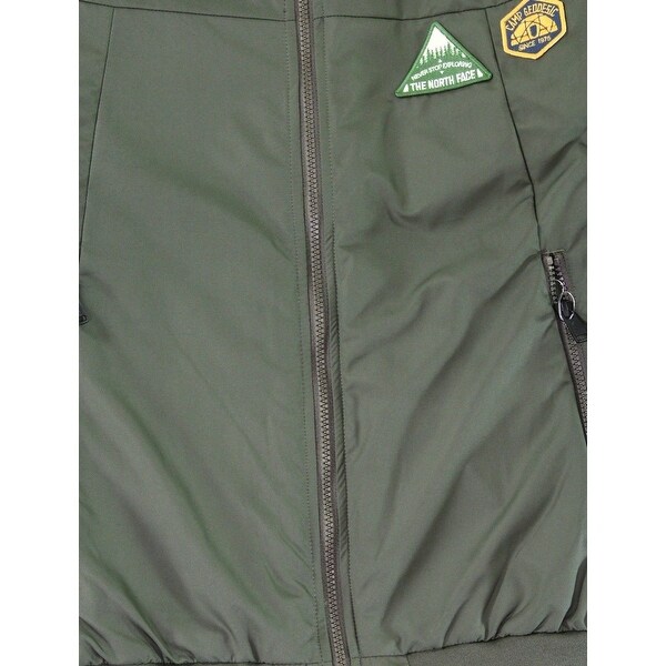 north face bomber jacket green
