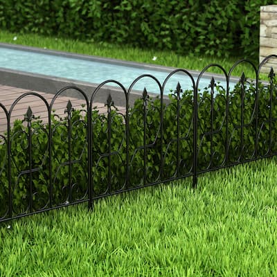 Timechee Garden Fence Decorative Landscape Edging Border, 5/10 Panels