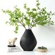 preview thumbnail 1 of 2, Approx.16" Earthy Gray Pottery Vase Cone-Shaped