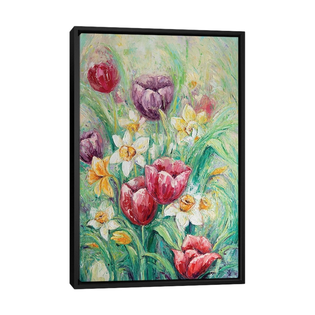 iCanvas "Spring Flowers" by Vlada Koval Framed Canvas Print