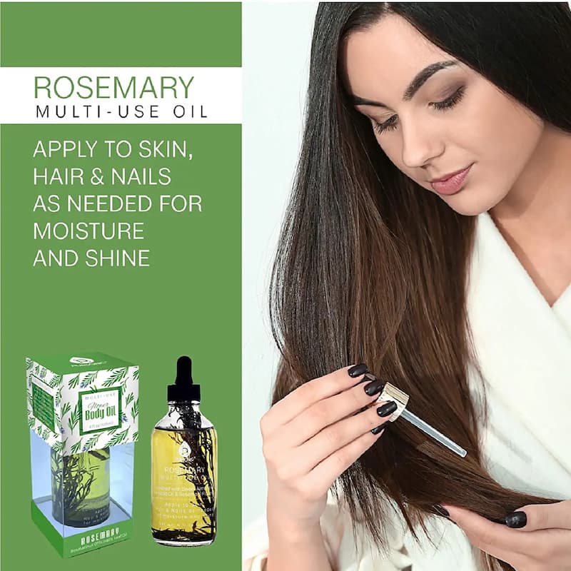Pursonic Rosemary Flower Multi Use Body Oils 4 Oz - N/A