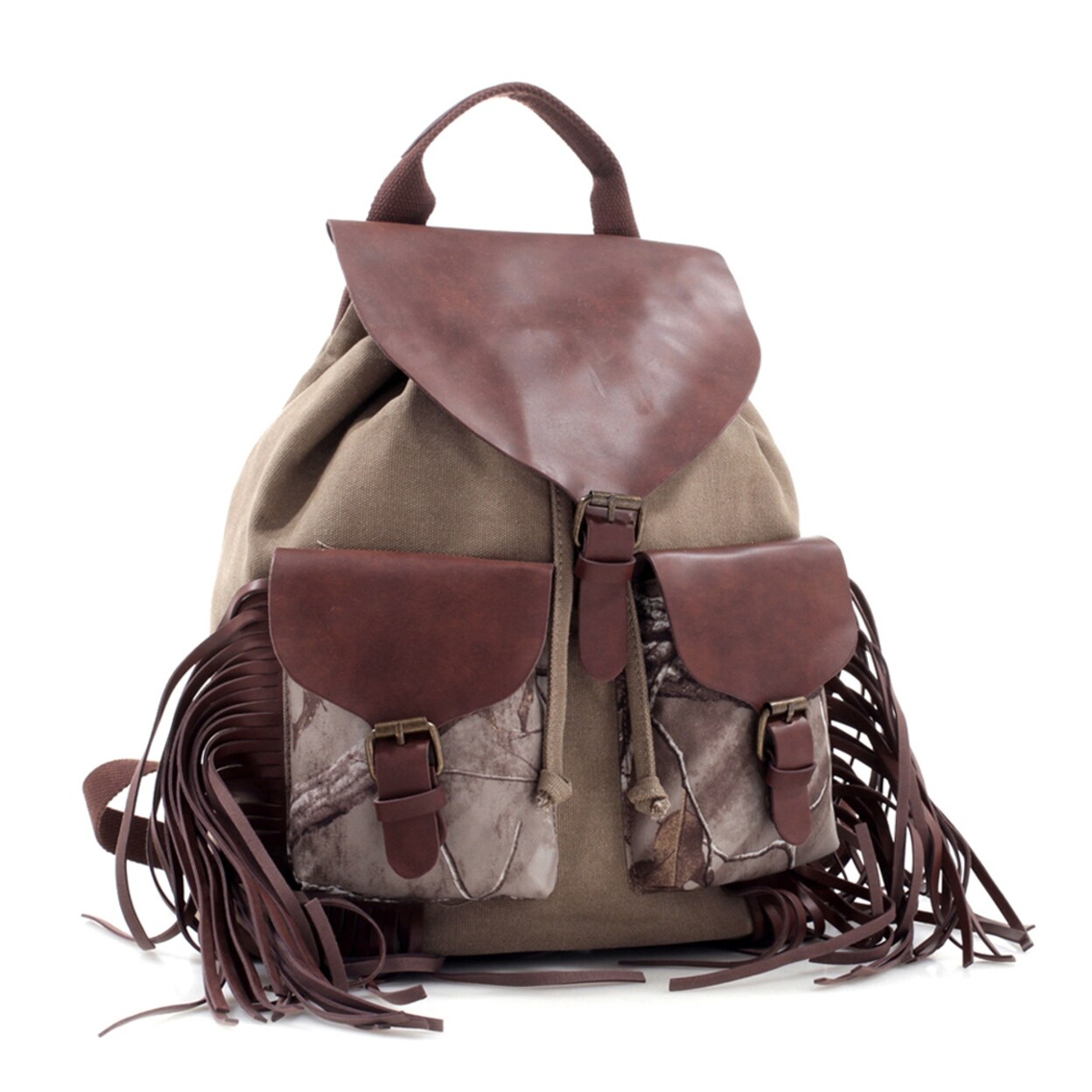camo canvas backpack