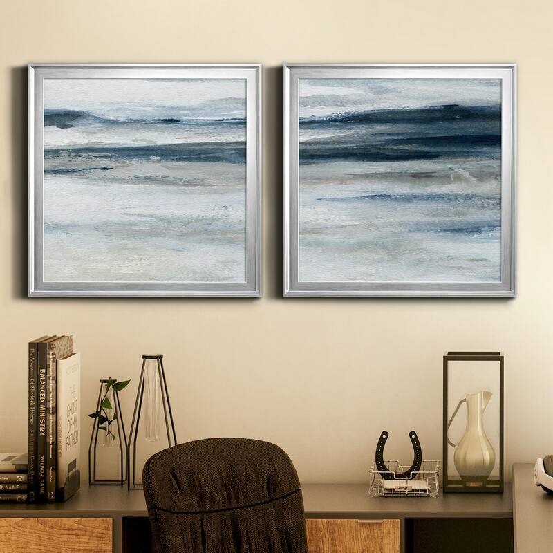 Ocean Currents II-Premium Framed Canvas - Ready to Hang - Multi-Color