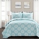 preview thumbnail 3 of 6, Levine Reversible Floral/ Damask 3-piece Quilt Set