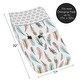 preview thumbnail 5 of 4, Sweet Jojo Designs Feather Collection Multicolor Microfiber Changing Pad Cover - Multi