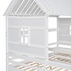 preview thumbnail 7 of 11, Twin Size House Platform Beds with Two Drawers Shared Beds, Combination of 2 Twin Size Beds
