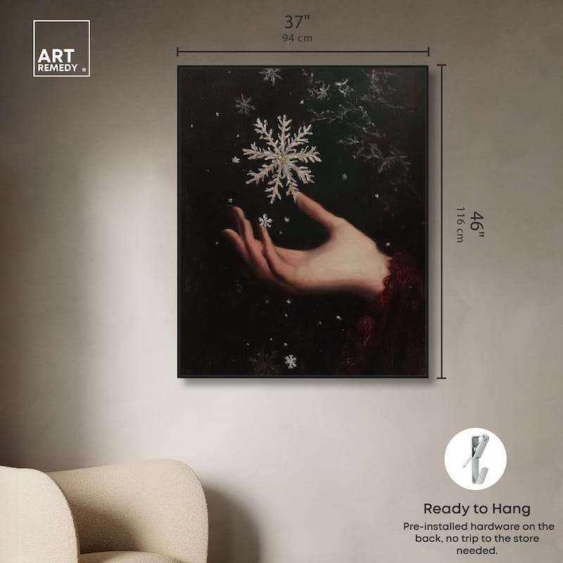 Holding Winter Canvas by Art Remedy