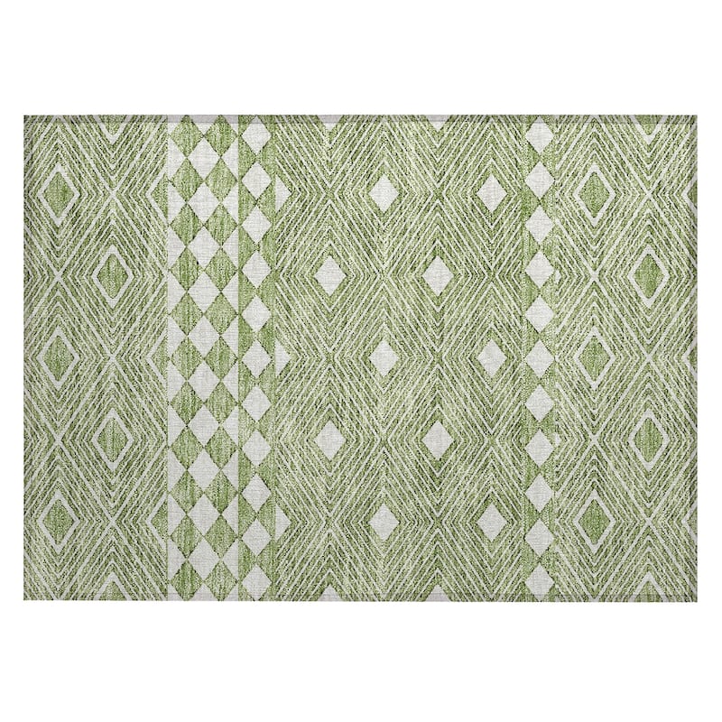 Machine Washable Indoor/ Outdoor Chantille Boho Moroccan Rug