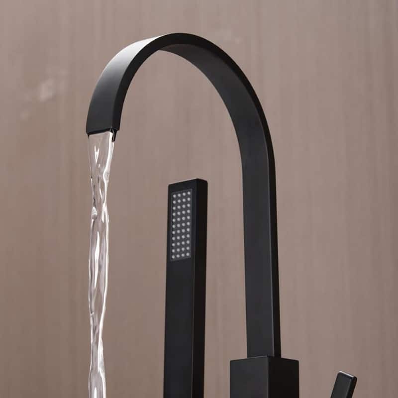 Luxury Modern Freestanding Bathtub Faucet Tub Filler with Hand Shower