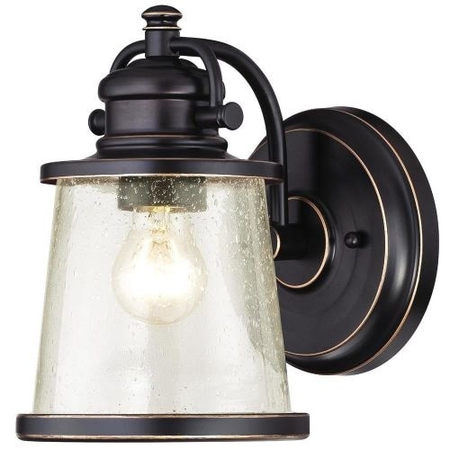 Westinghouse 6204000 Emma Jane Outdoor Wall Sconce with 1 Light with Clear Seeded Glass