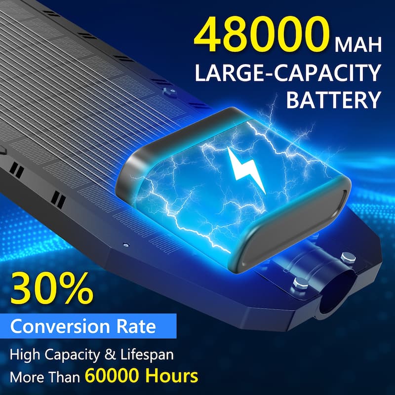 8700W Commercial Solar Street Light with Motion Sensor & Dusk to Dawn