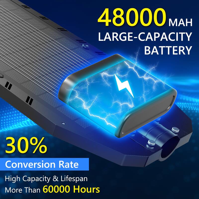 8700W Commercial Solar Street Light with Motion Sensor & Dusk to Dawn