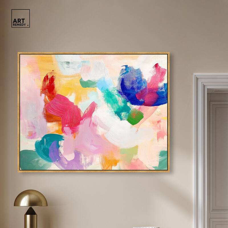 Pastel Riot I Colorful Canvas by Art Remedy