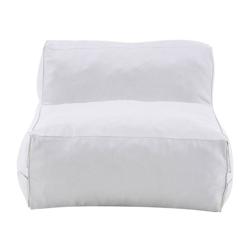 Christopher Knight Home - Nerissa Outdoor/Indoor Olefin Modular Bean Bag Armless Sofa Set with Shredded Foam Filled