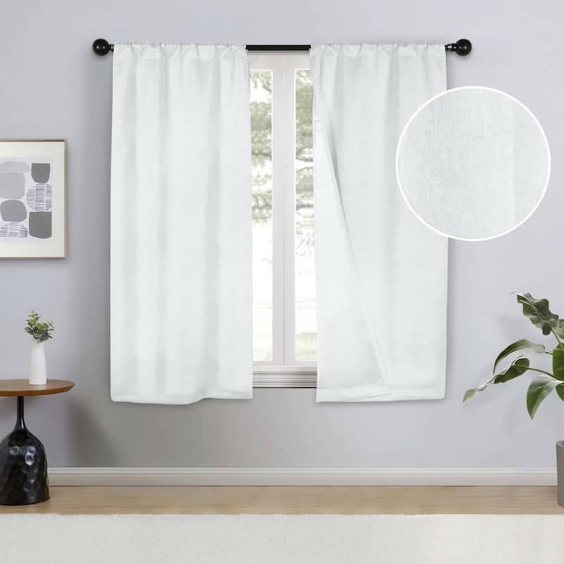 Superior Senna Washable Room Darkening Curtains, Set of 2 Panels