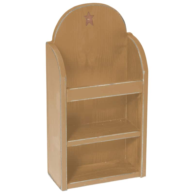Farmhouse Magazine Rack - Rounded - Mustard Yellow