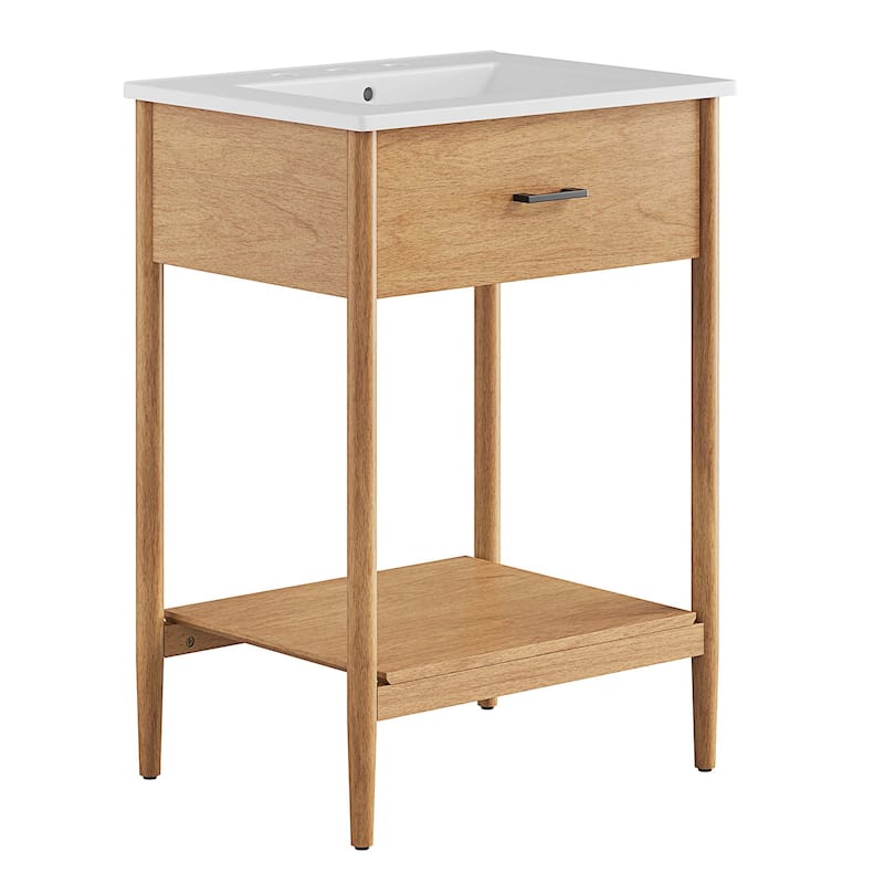 Zaire 18"/24"/30"/36"/48" Bathroom Vanity with White Sink Top