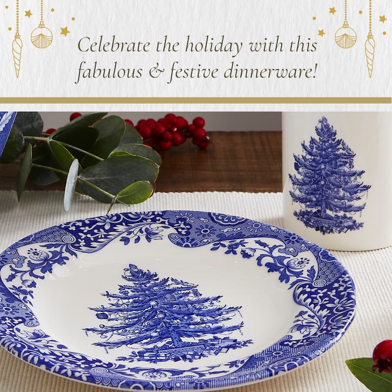 Spode Blue Italian 8 in Christmas Plate