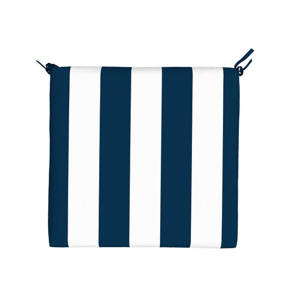 Island Retreat All-Weather Outdoor Striped Seat Cushion (Set