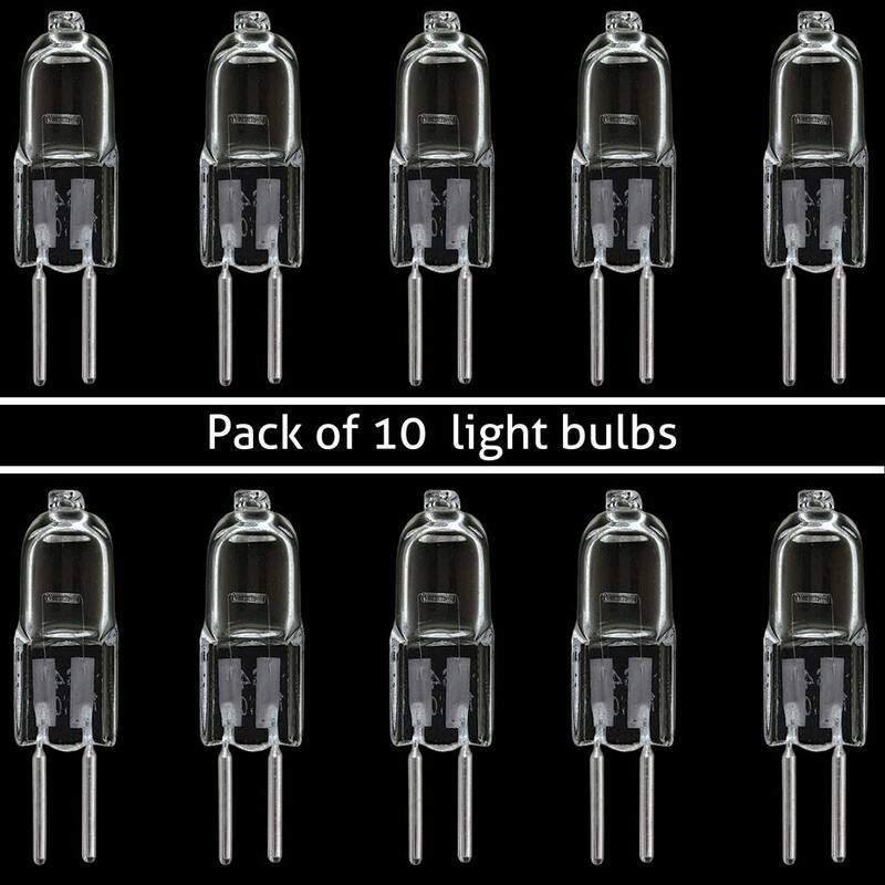 Dimmable HALOGEN LIGHT BULBS G5.3-110-20W ( 10 Pack ) - clear