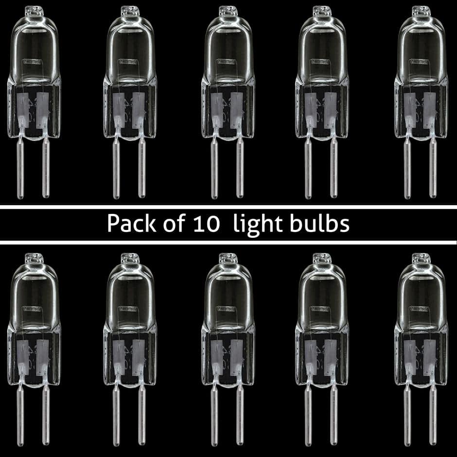Dimmable HALOGEN LIGHT BULBS G5.3-110-20W ( 10 Pack ) - clear