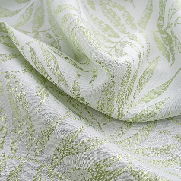 Liana Leaves Woven Jacquard Window Curtain