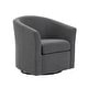 preview thumbnail 16 of 92, Modern Upholstered Swivel Barrel Chair Living Room Accent Chair