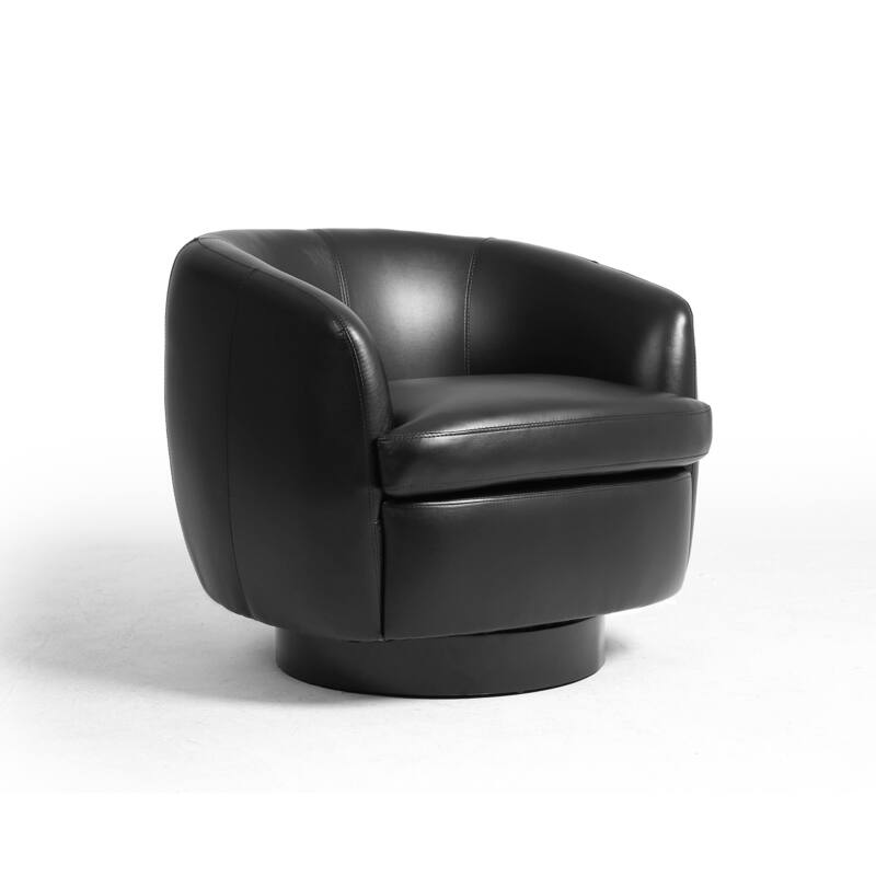 Upholstered Swivel Barrel Chair Set of 2