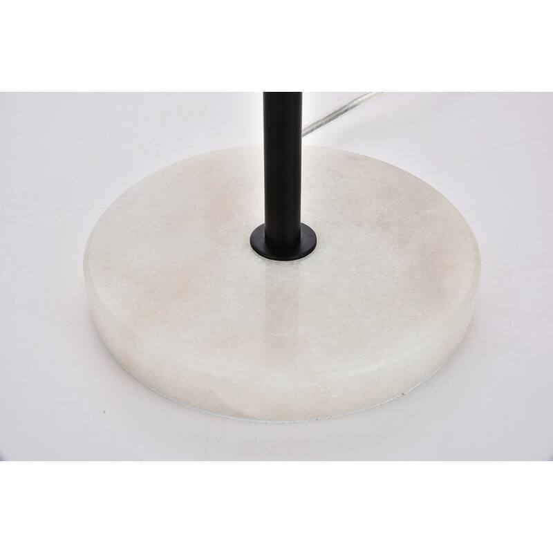 Mid-century Modern Frosted White Glass Table Lamp
