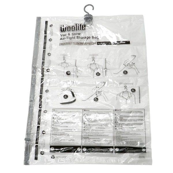 Airtight hanging garment bags on sale