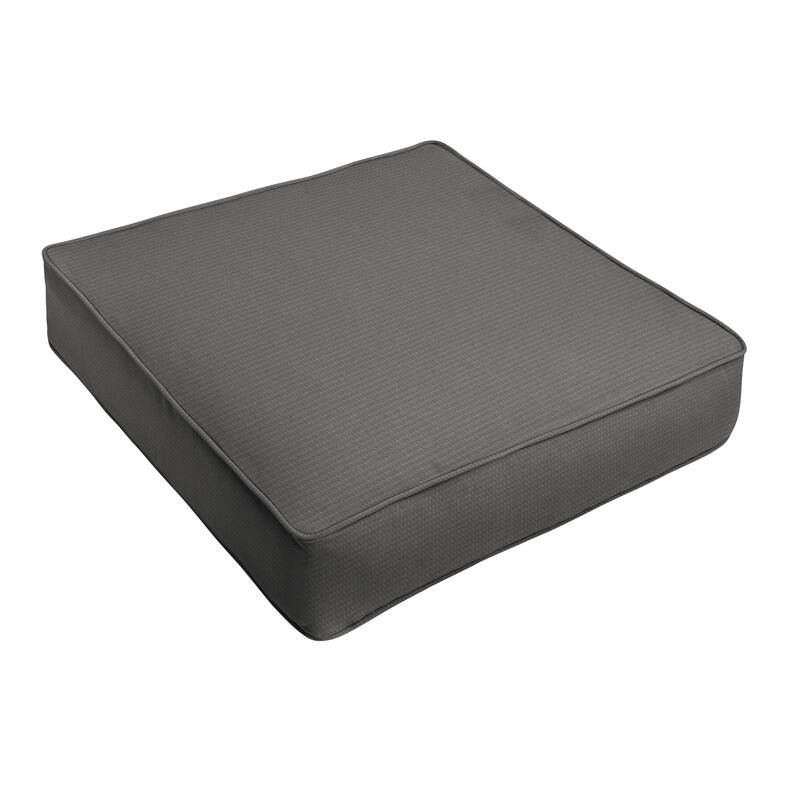 Sorra Home Outdura Solid Indoor/Outdoor Corded Chair Cushion