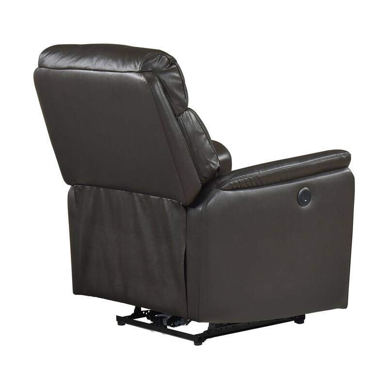 Fremont & Park Beau 33" Leather Power Reclining Chair - Power Control, Charging Ports