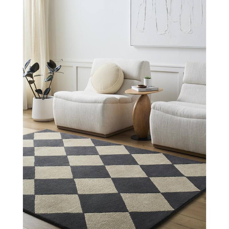 Livabliss x Vivir Isaac Modern Area Rug - 8' x 10' - Black/Cream