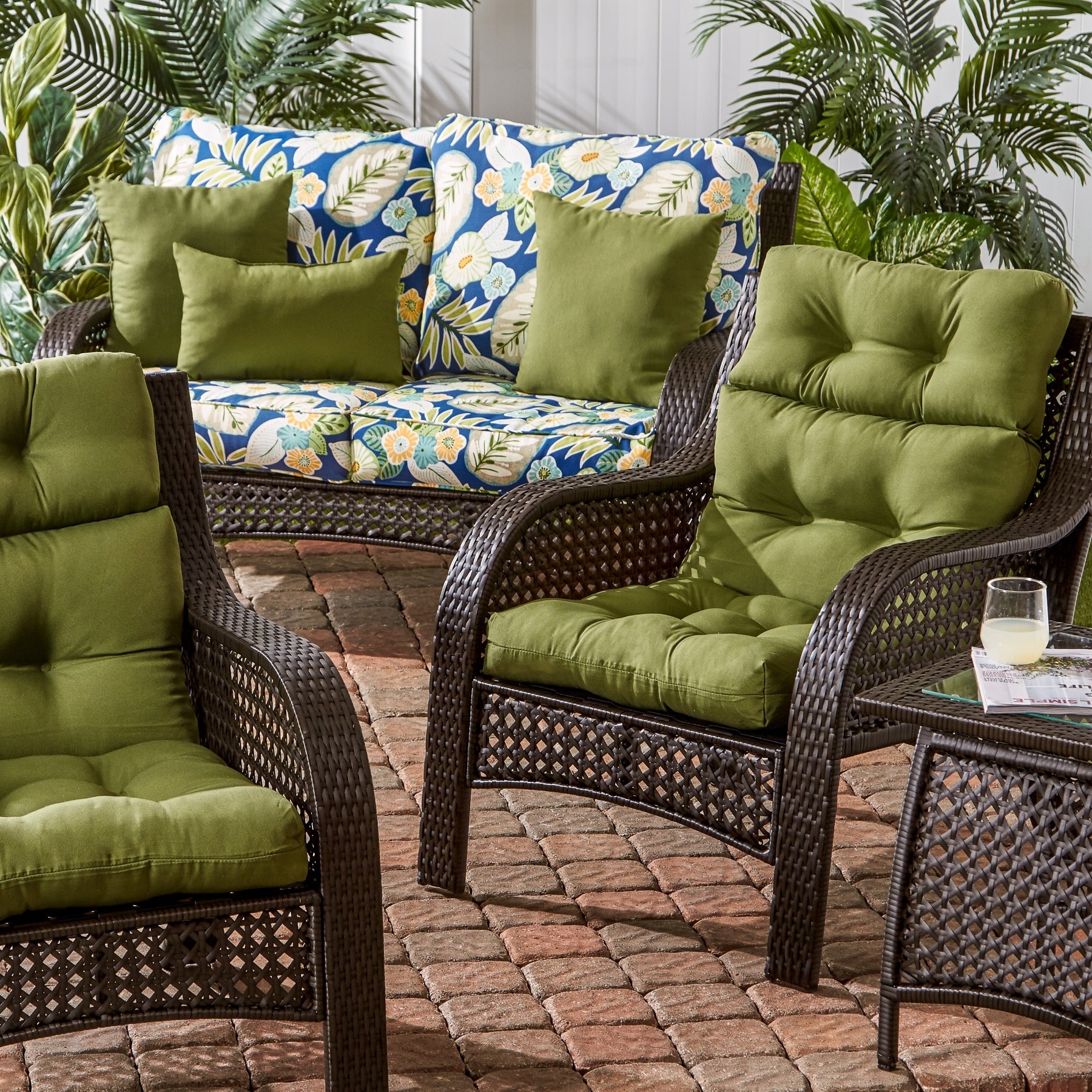 Kmart high sale back chair cushions