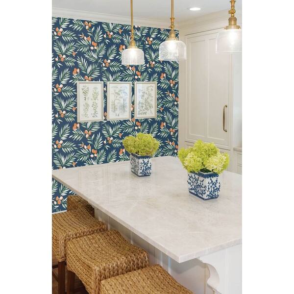 Shop Nextwall Citrus Branch Peel And Stick Removable Wallpaper