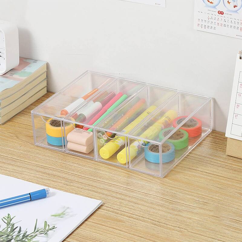 OnDisplay Stackable 4 Tier Vertical/Horizontal Molded Acrylic Sunglasses/Eyeglasses Organizer