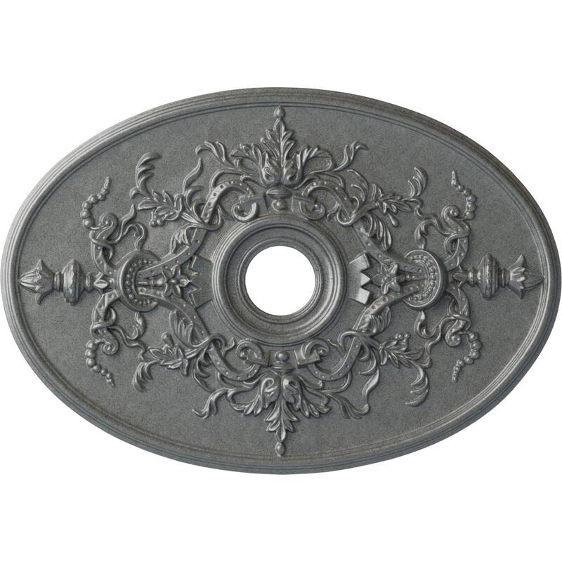 30 3/4"W x 21/14"H x 3 7/8"ID x 1 5/8"P Alexa Ceiling Medallion