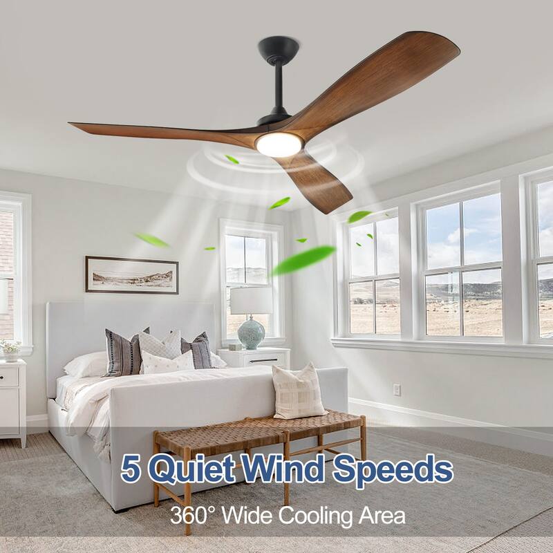 Remote Ceiling Fan with Lights Flush Mount