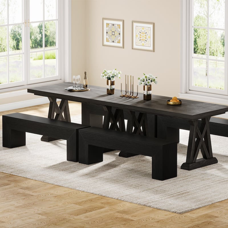 47-Inch Wood Entryway Bench Dining End of Bed Bench