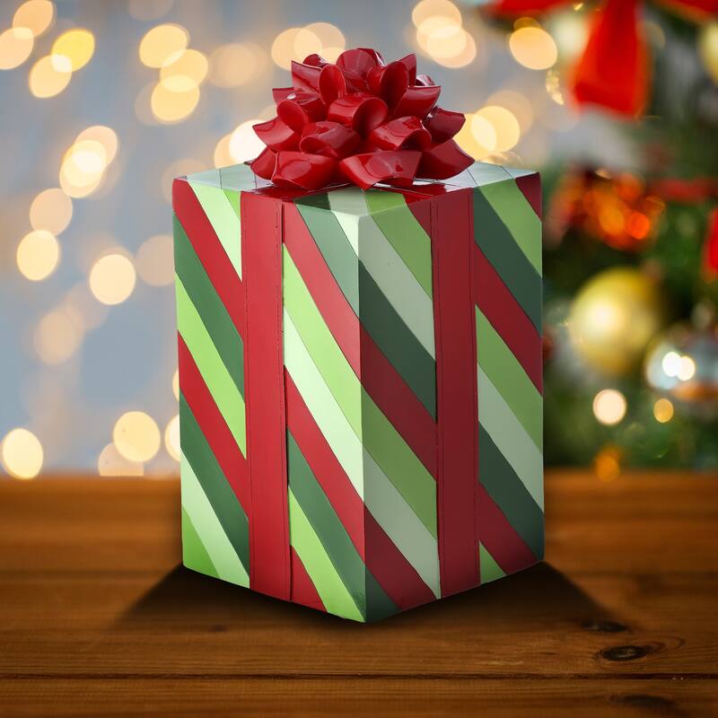 17" Resin Gift Package With Bow
