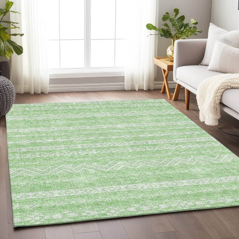Premium Washable Super Soft Global Stripes Mayfield Rug