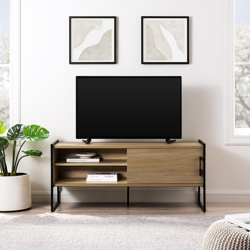 Middlebrook Minimalist Metal-Frame Low TV Stand