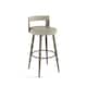 Option Greige Faux Leather / Grey Metal