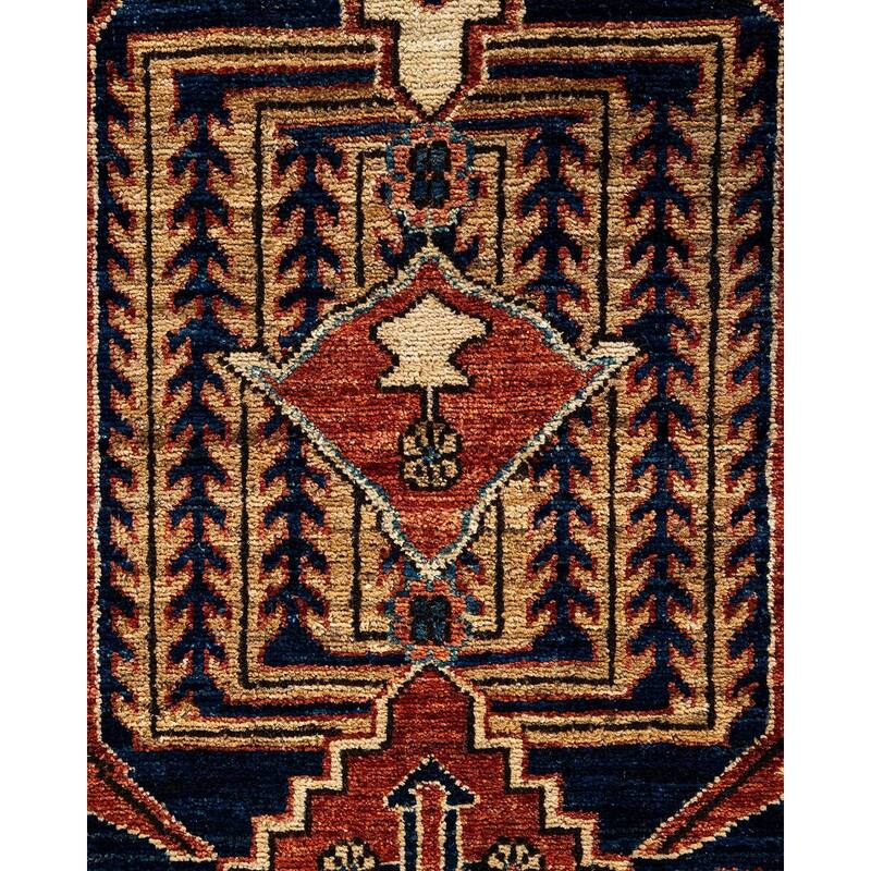 Serapi One-of-a-Kind Hand-Knotted Runner Rug - Blue, 2' 8" x 11' 11" - 2' 8" x 11' 11"