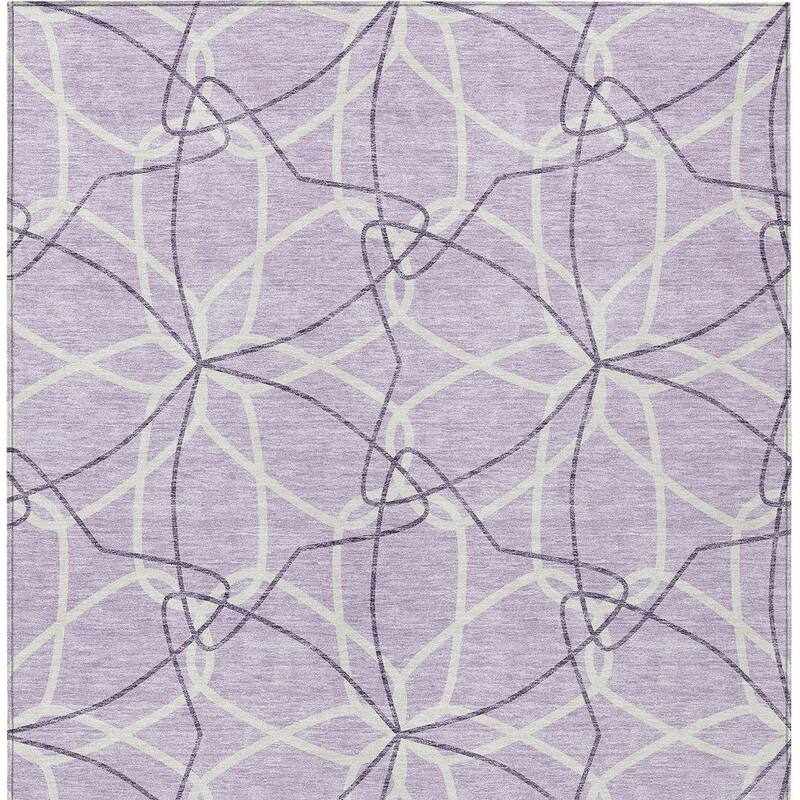 HomeRoots Geometric Modern Rectangle Outdoor Rug